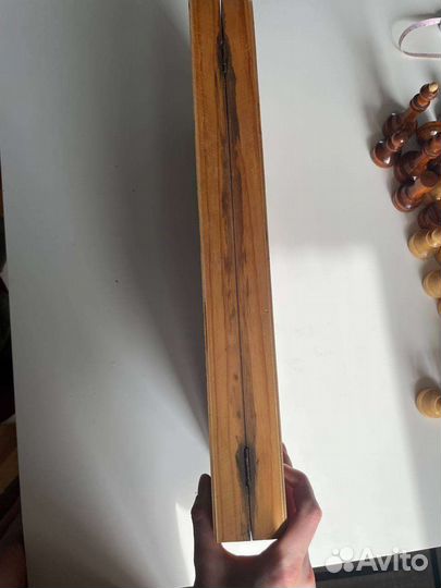 Шахматы деревянные, СССР с автографом А. Карпова