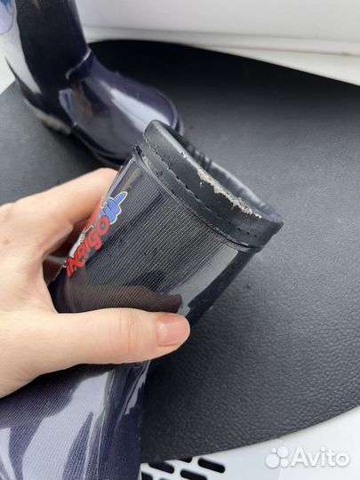 Резиновые сапоги утепленые детские 20-21