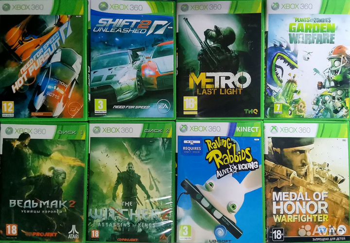 Xbox 360 диски игры