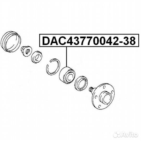Подшипник ступ.toyota lite/townac