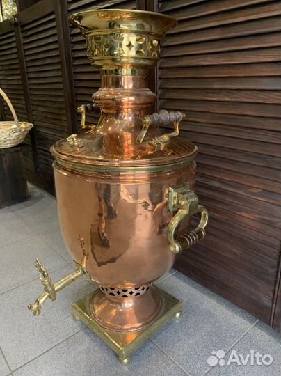 Самовар на дровах старинный