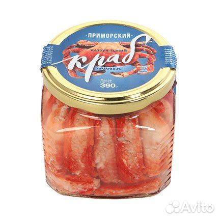 Краб натуральный ж/б