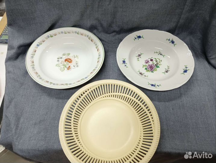 Тарелка,ваза,графин СССР