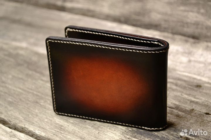 Кожаный кошелёк на заказ
