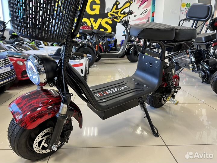 Электроскутер Wolong C 1 PRO Plus 1000W 48V 13ah