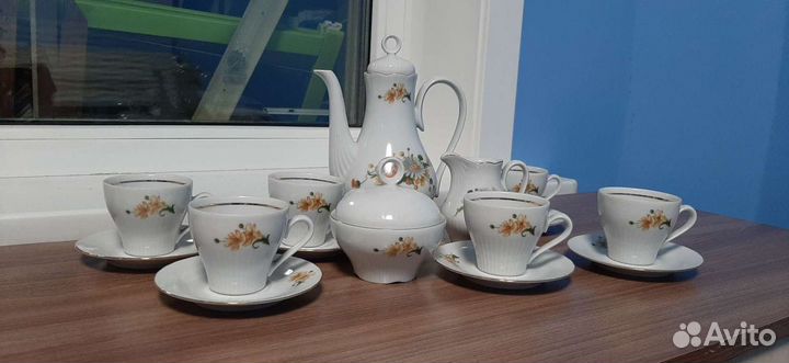 Сервиз кофейный на 6 персон гдр
