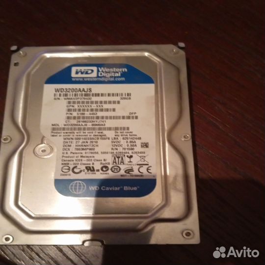 Жесткий диск WD blue 320 гб