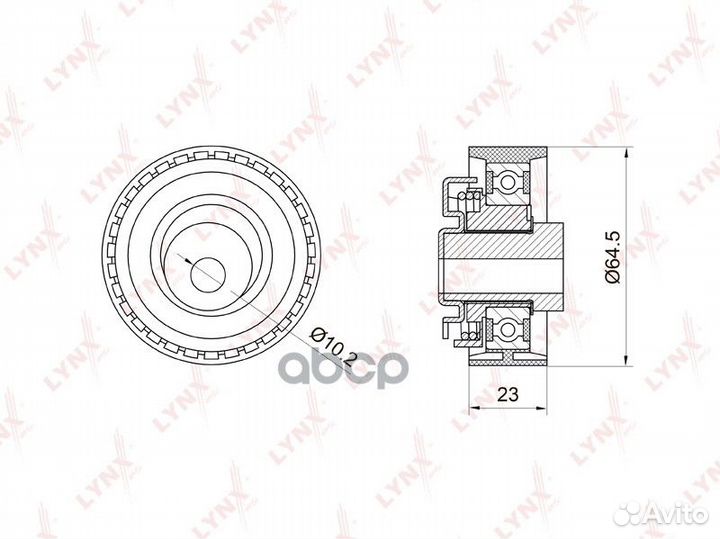 Ролик натяжной ремня грм PB1027 lynxauto