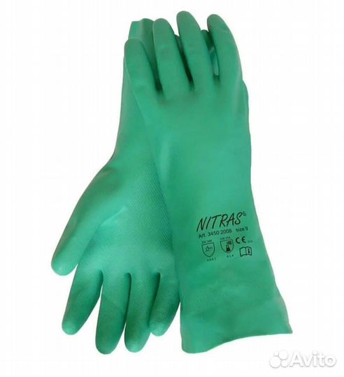 Перчатки нитриловые резиновые Nitras 3450