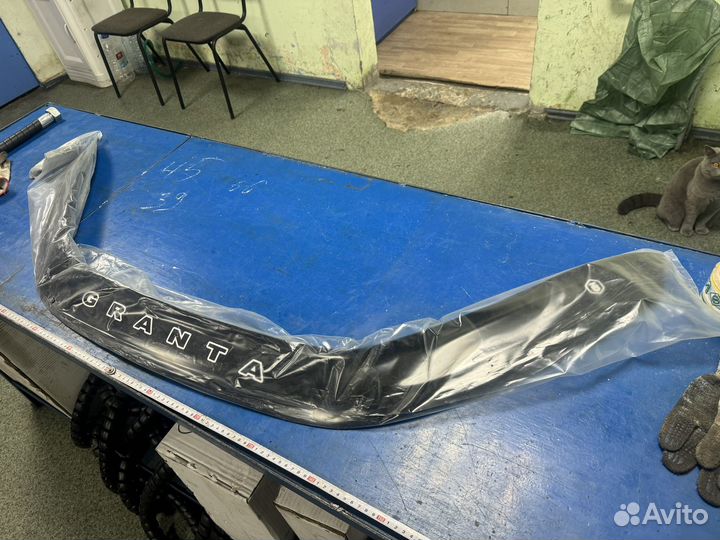 Дефлектор капота (мухобойка) LADA Granta FL