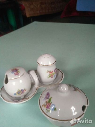 Набор для специй, тарелка, селедочница СССР