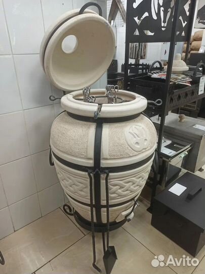 Тандыр «Атаман» с откидной крышкой