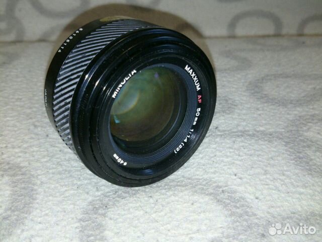 Объектив Minolta 50 mm, 1.4 af