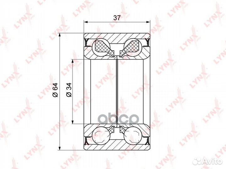 Комплект подшипника ступицы колеса перед прав