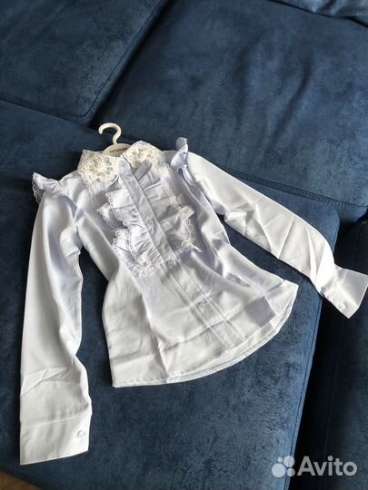 Блузка школьная 134 новая