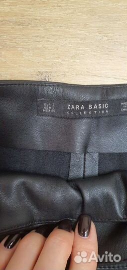 Кожаные шорты zara s
