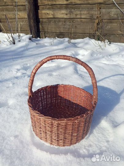 Корзина плетеная большая