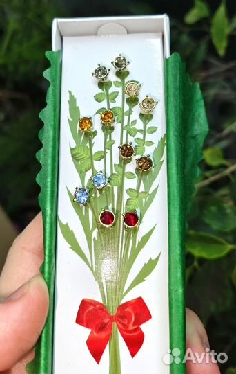 Серьги пусеты Avon