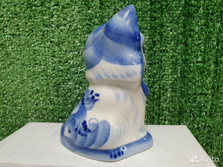 Кот гжель фарфор