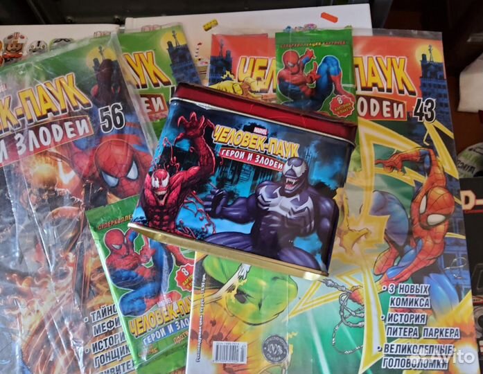 Карточки Marvel Человек-паук герои и злодеи