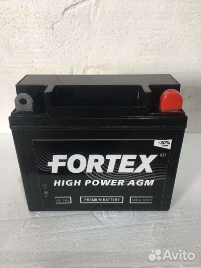 Акб Мото 12В 7Ач о.п. Fortex AGM ток140 148х59х130