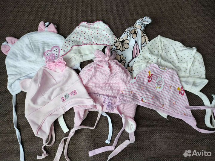 Шапочки для новорожденных