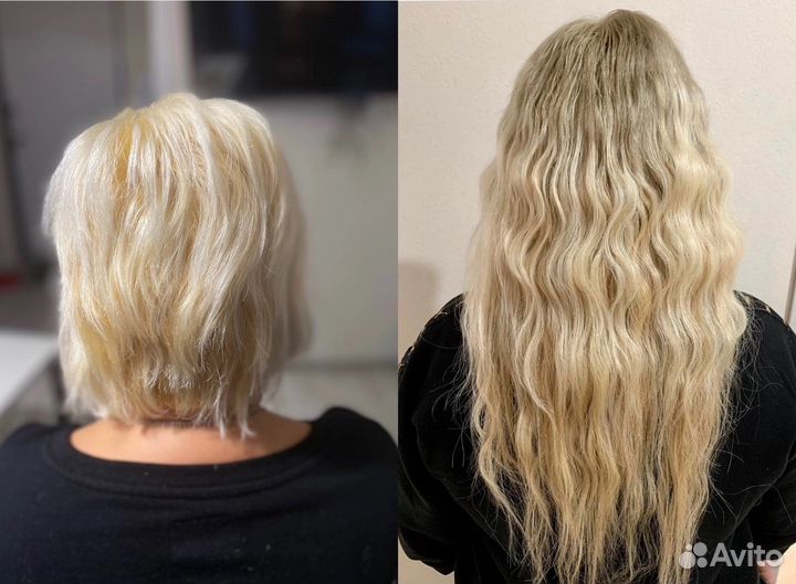 Наращивание волос в 4 руки