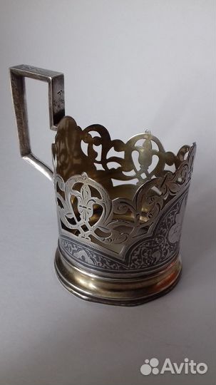 Серебряный советский подстаканник