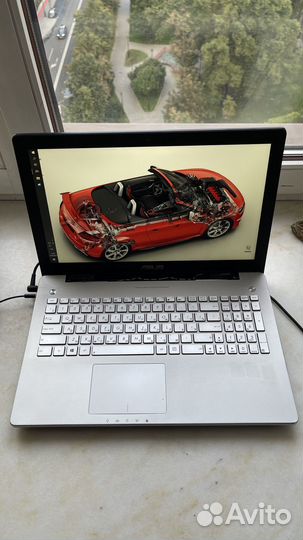 Ноутбук 15.6 дюйма, asus i7 4700 4gb жосткий 512gb