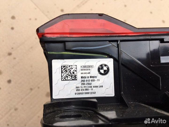 Фонарь в крыло задний левый Bmw X3 G01 F97