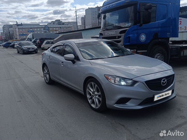 Mazda 6 2.5 AT, 2016, битый, 158 000 км