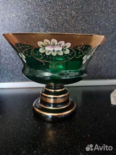 Ваза для фруктов богемия