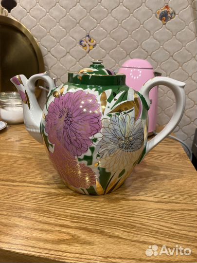 Чайник доливной большой Астры Дулёво СССР