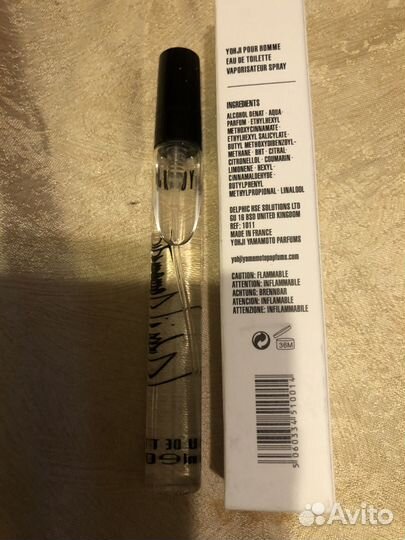 Парфюм Yohji Yamamoto Homme 10 мл