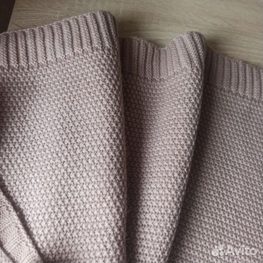 Вязанный плед на выписку