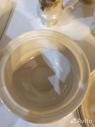 Чайный сервиз СССР с птичками