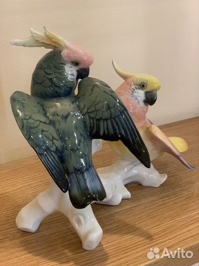 Статуэтка попугаи, фарфор, Германия, Карл энс