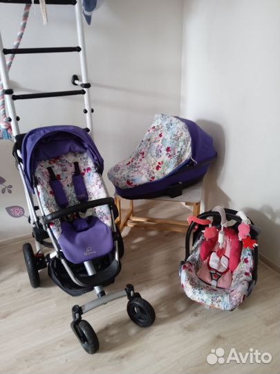 Коляска 3 в 1 Quinny buzz xtra 4 с аксессуарами