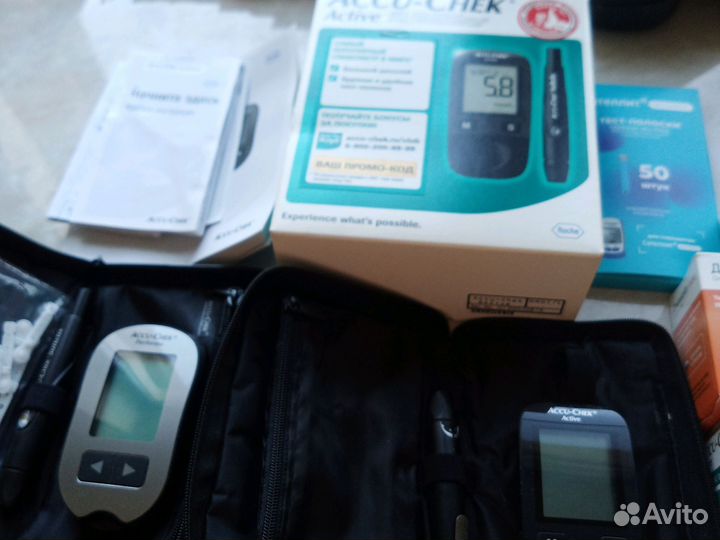 Тест полоски.и 2 глюкометра,Актив и Перфома