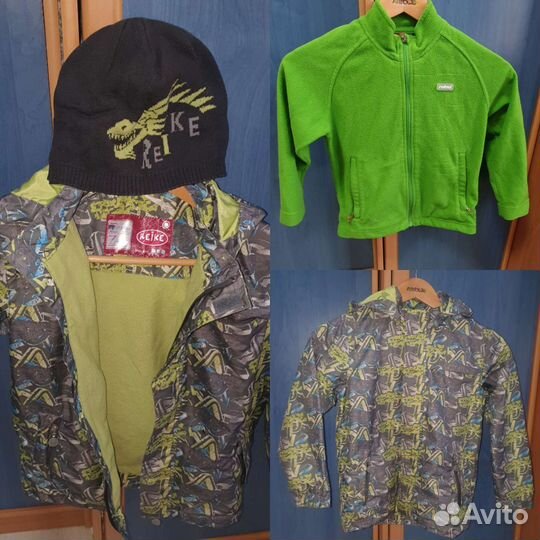 Куртка ветровка с поддевой