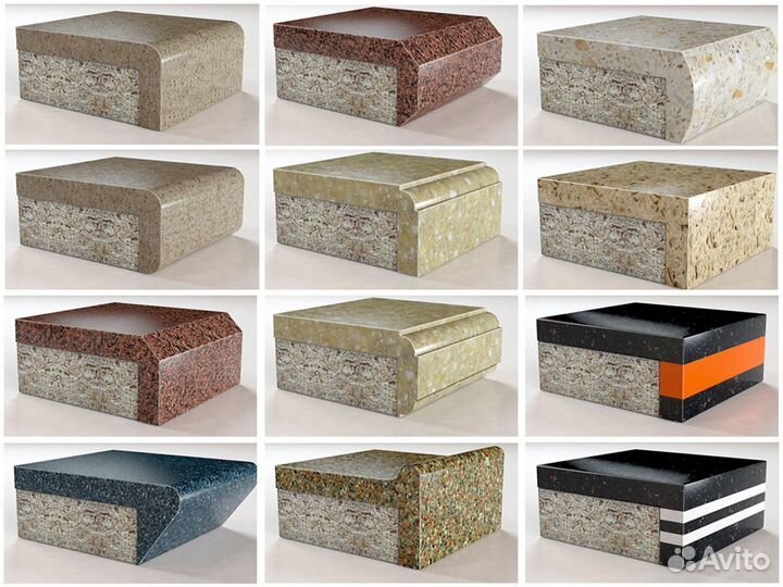 Столешница для кухонного гарнитура, из камня