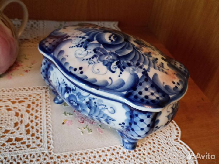 Чайный сервиз гжель вазы, кувшины и тд