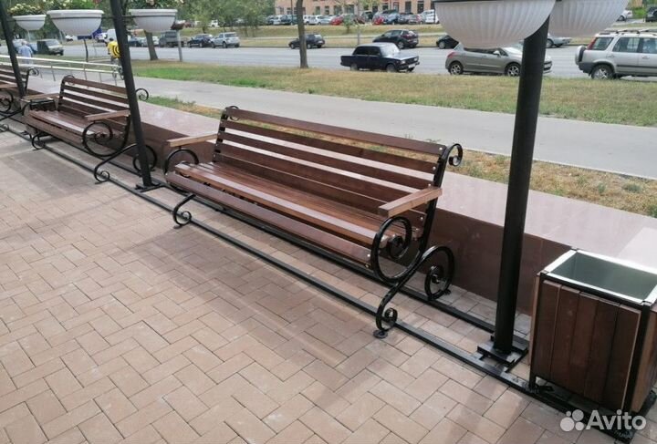 Скамейка Французская лоза с подлокотником