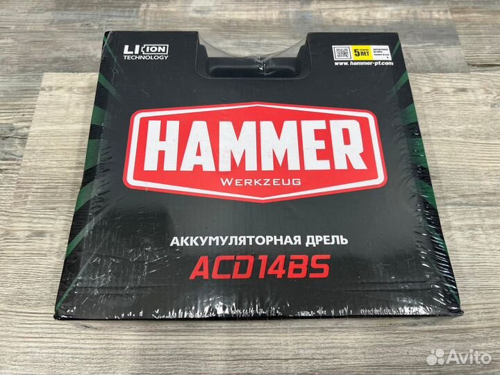 Дрель-шуруповерт на АКБ Hammer ACD14BS