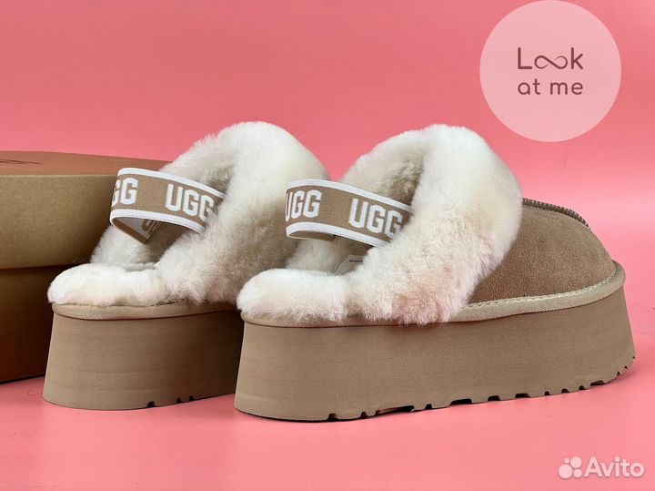 Женские тапочки на платформе Ugg Platform Sand