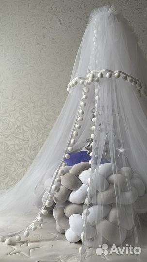 Балдахин с держателем, мобиль, бортики