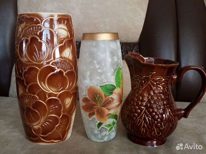 Вазы, кувшин, графин, чайник