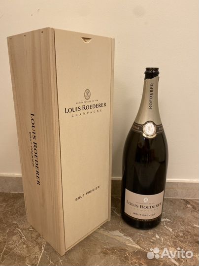 Бутылка из-под шампанского Roederer 3л с ящиком