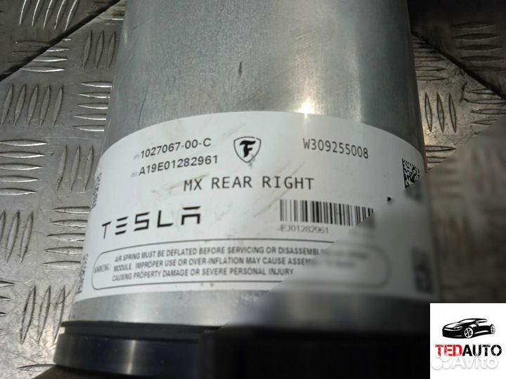 Пневмостойка задняя, Tesla Model X 2019