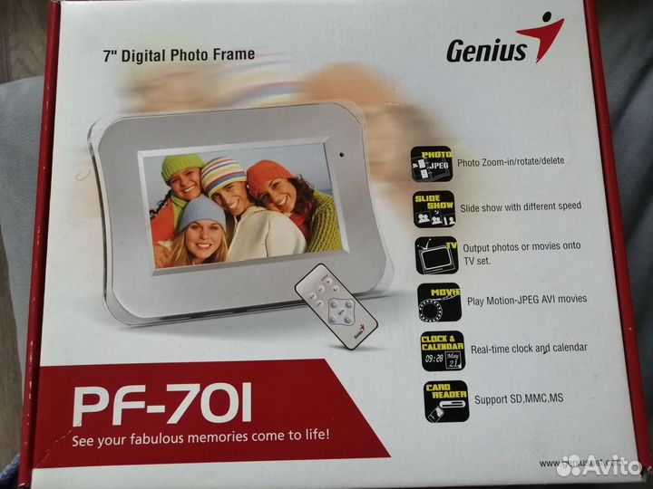 Цифровая фоторамка genius pf 701